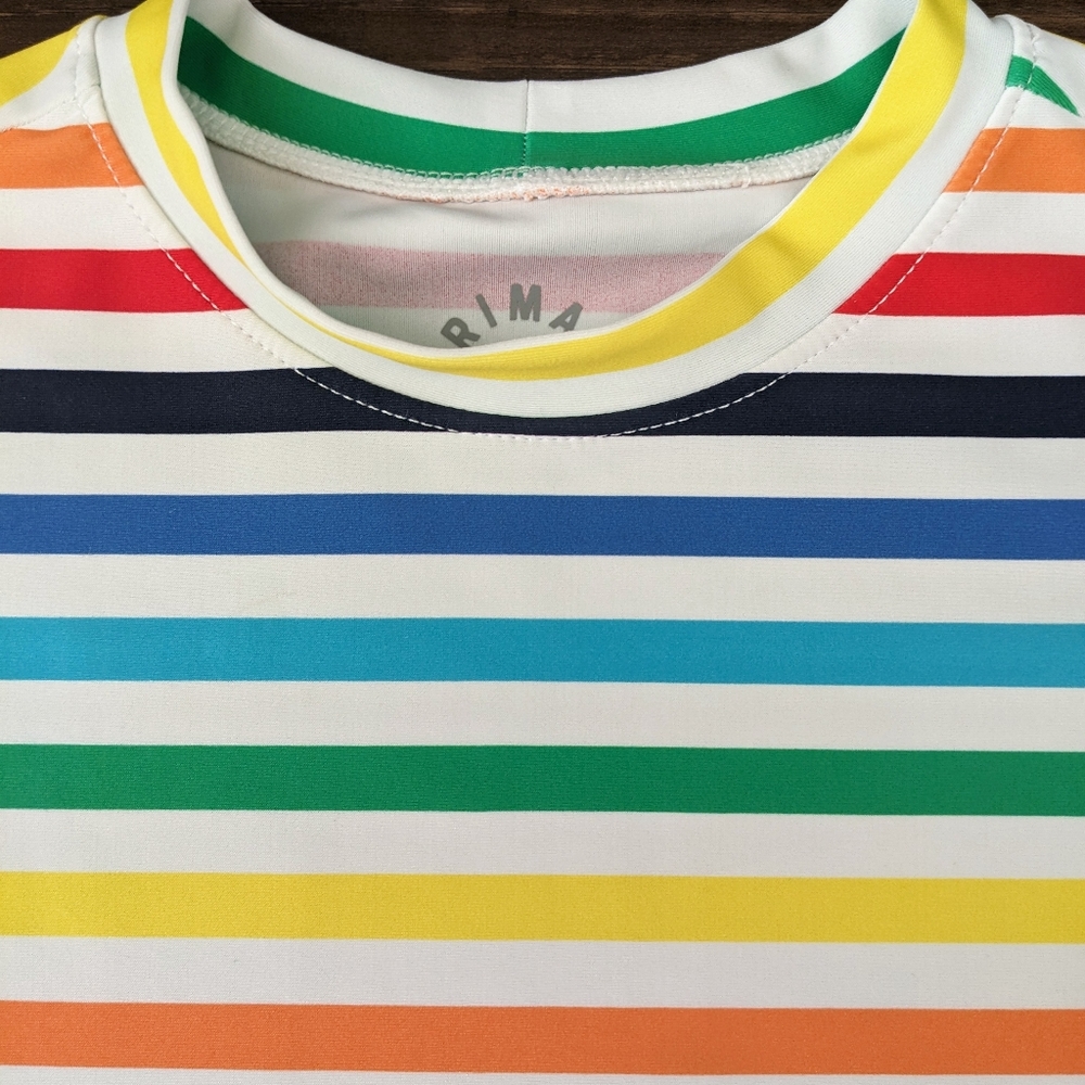 Primary Rainbow Stripe Rashguard - Picture 3 of 11
